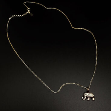 SAINT MALOU KETTE ELEFANT SILBER